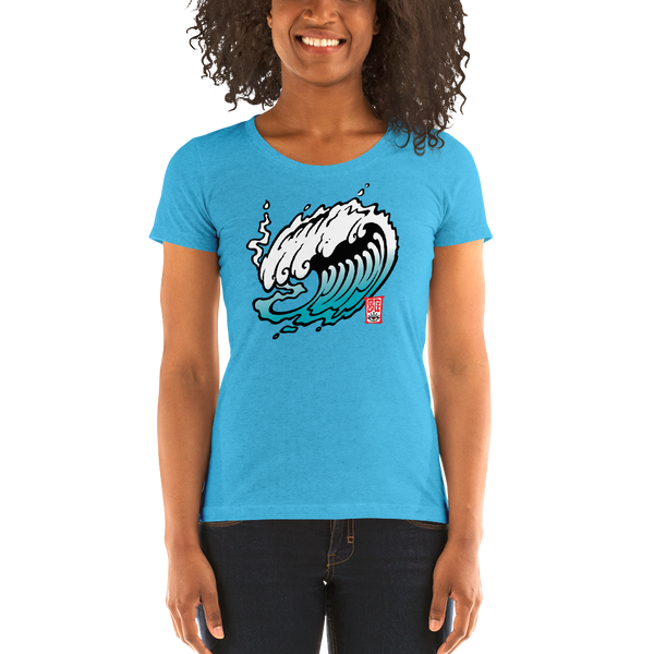 "The Wave" Ladies' short sleeve t-shirt  - Redeye Laboratories