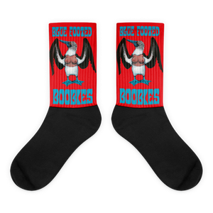 Blue Footed Boobies Black foot socks Socks - Redeye Laboratories