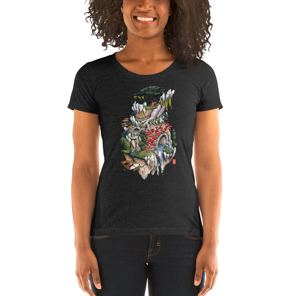 "Cosmic Island" Ladies' short sleeve t-shirt  - Redeye Laboratories