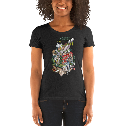 "Cosmic Island" Ladies' short sleeve t-shirt  - Redeye Laboratories