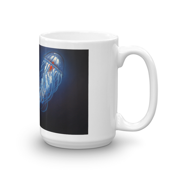 Blue Jelly Red Heart Mug mug - Redeye Laboratories