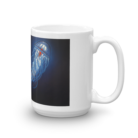 Blue Jelly Red Heart Mug mug - Redeye Laboratories
