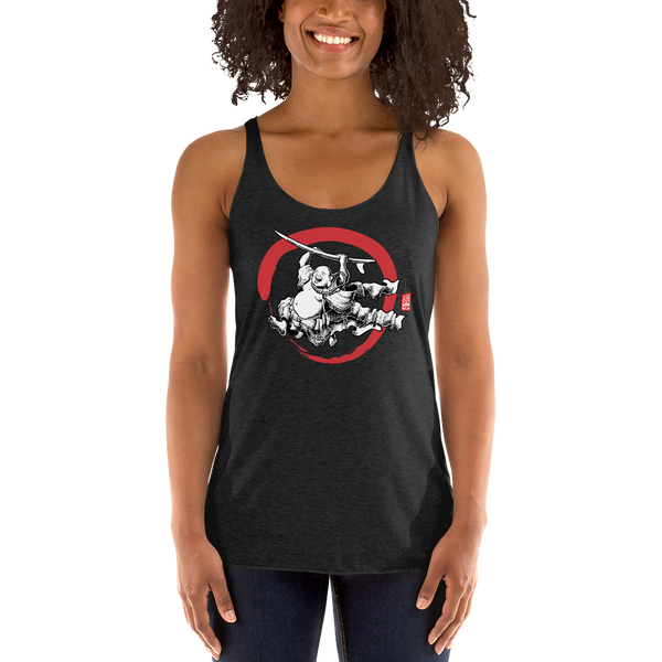 "Surfing Buddha" Women's Racerback Tank  - Redeye Laboratories