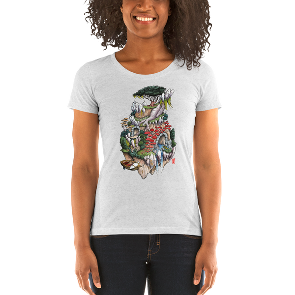 "Cosmic Island" Ladies' short sleeve t-shirt  - Redeye Laboratories