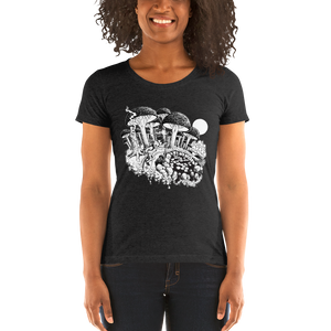 "Mushroom Forest" Ladies' short sleeve t-shirt  - Redeye Laboratories