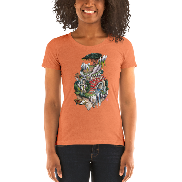 "Cosmic Island" Ladies' short sleeve t-shirt  - Redeye Laboratories