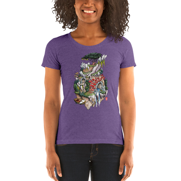 "Cosmic Island" Ladies' short sleeve t-shirt  - Redeye Laboratories