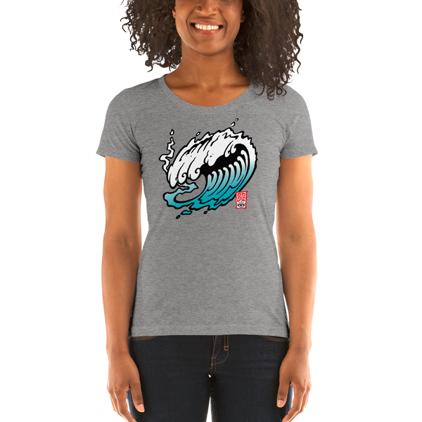 "The Wave" Ladies' short sleeve t-shirt  - Redeye Laboratories