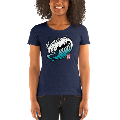 "The Wave" Ladies' short sleeve t-shirt  - Redeye Laboratories