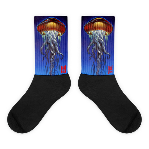 Red Jelly Black foot socks Socks - Redeye Laboratories