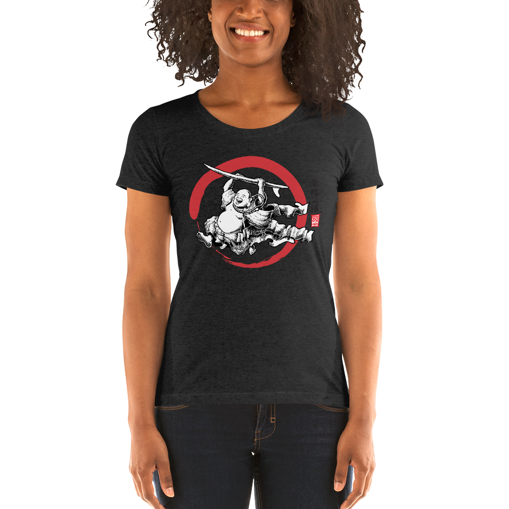 "Surfing Buddha" Ladies' short sleeve t-shirt  - Redeye Laboratories