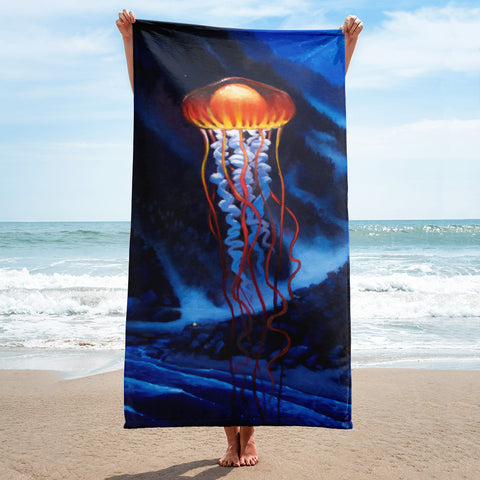 "Ascension Jelly" Beach Towel