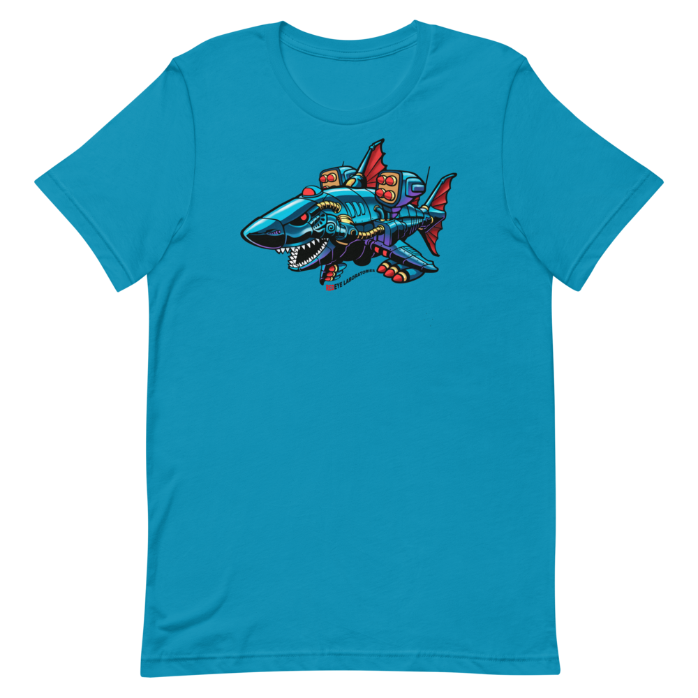 "Robo-Shark (Heavily Equipped)" Short-Sleeve Unisex T-Shirt